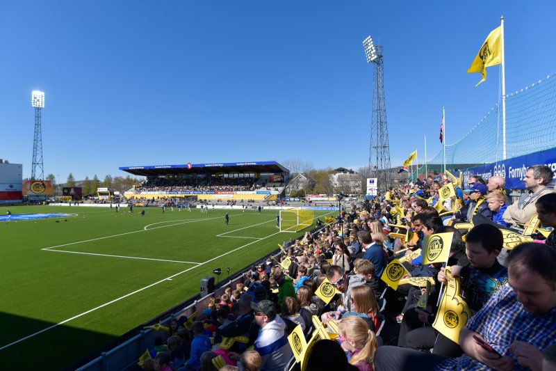 Aspmyra Stadion er i dag et moderne fotballstadion med sitteplasser til over 5500 mennesker.