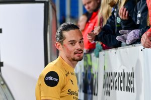 Amor Layouni etter hjemmekampen mot Stabækk 2019.
