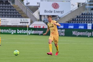 Alfons Sampsted i kampen mot Kano Zalgiris 2020.