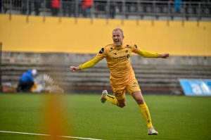 Vegard Leikvoll Moberg under kamp i 2019.