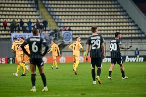 Bodø/Glimt i kampen borte mot Zorya Luhansk under UEFA Europa Conference League i 2021.