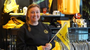 Cathrine Jakobsen, butikksjef i Glimt-shop.