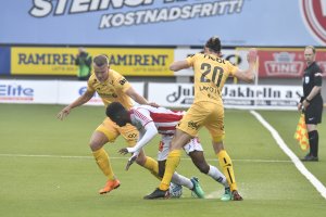 Bodø/Glimt mot TIL på Aspmyra. Tromsø vant kampen 1-0.  