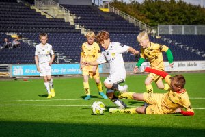 Salten Aqua talentsamling 2022. Salten Aqua samling. Romario Franco Remmen spiller kamp på Aspmyra.