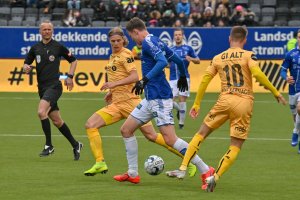 Ulrik Saltnes i kampen mot Sarpsborg 08 i 2019.