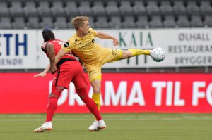 Kristian Fardal Opseth under Eliteseriekampen mellom Bodø/Glimt og Brann på Aspmyra stadion.