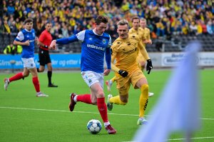 Runar Espejord under kampen mot Linfield på Aspmyra 2022. Kvalifiseringskamp i Champions League. Europakamp.