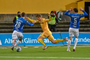Kristian Fardal Opseth under hjemmekampen mot Molde som endte med 0-1 tap. 