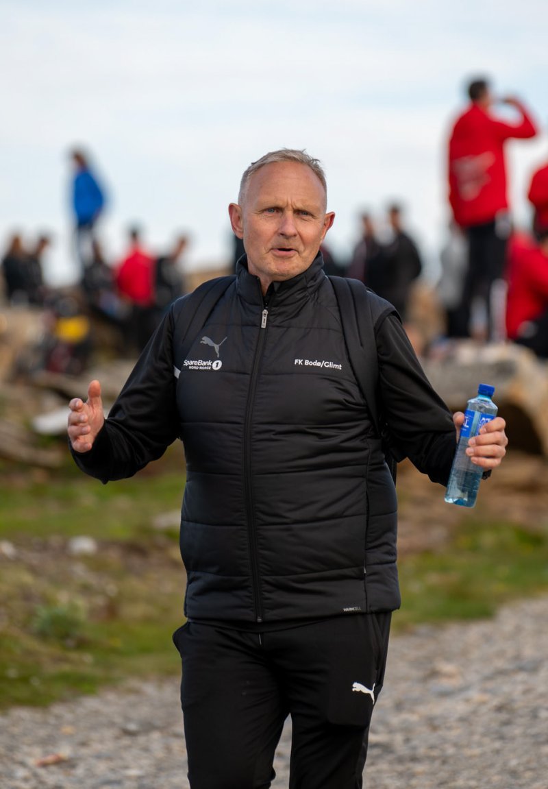 Trener for Glimtvis, Cato Moan. Bildet er tatt på Keiservarden, under NM i gatefotball.