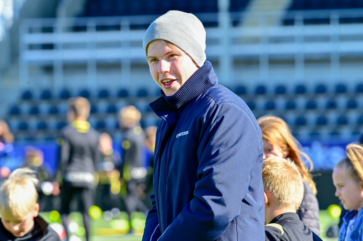 Jens Petter Hauge på Åpen dag.