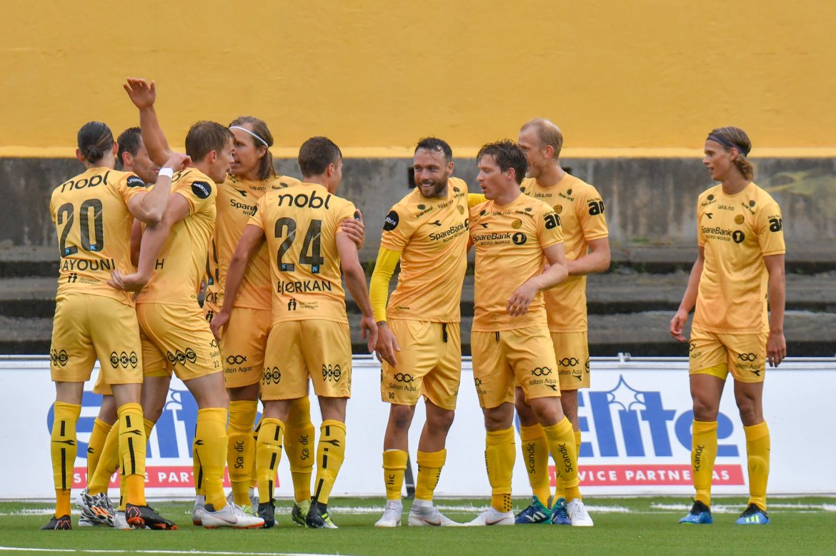 Det ble mål! Philip Zinckernagel klinken ballen i mål, og det stod 1-0 til Bodø/Glimt mot Kristiansund. 