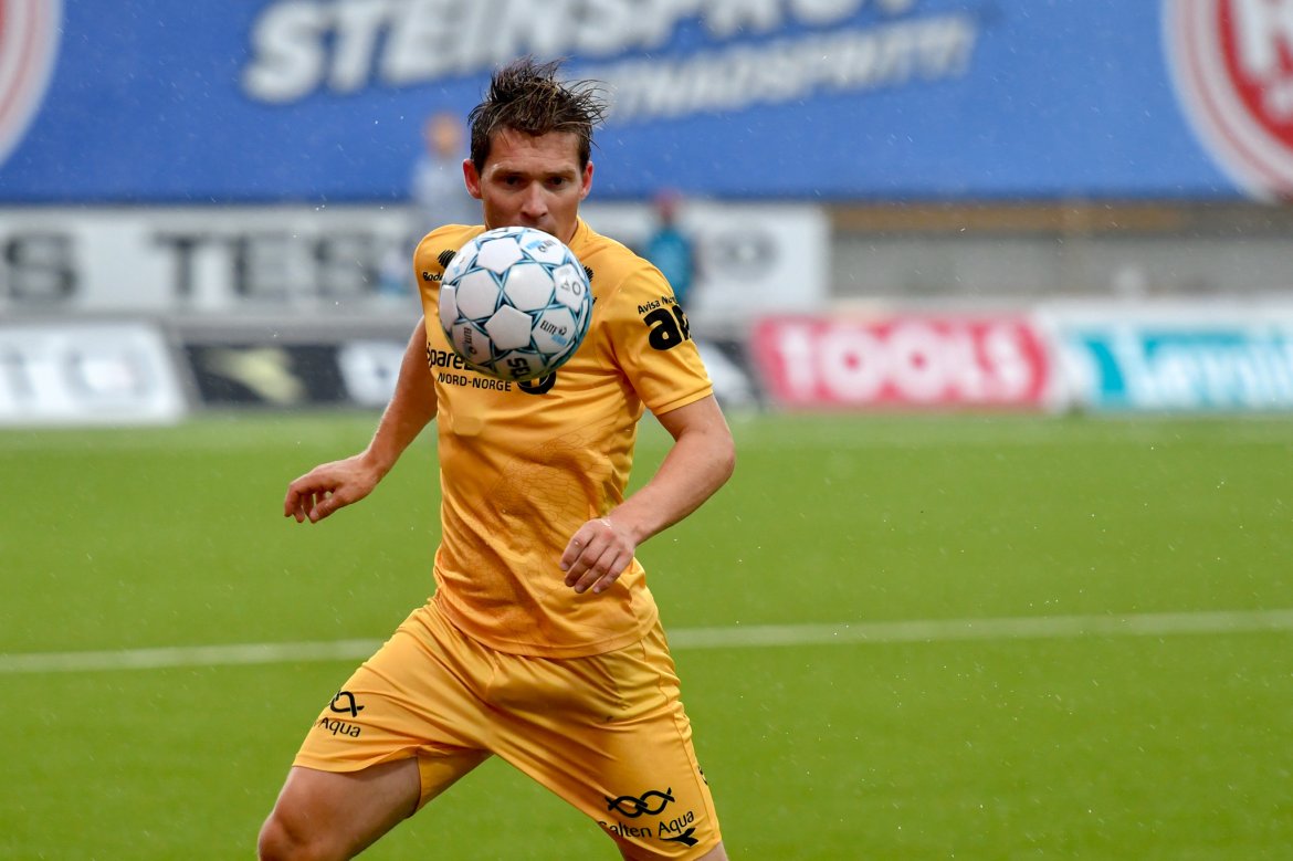 Thomas Jacobsen var målgivende til det første målet under kampen mot Kristiansund.