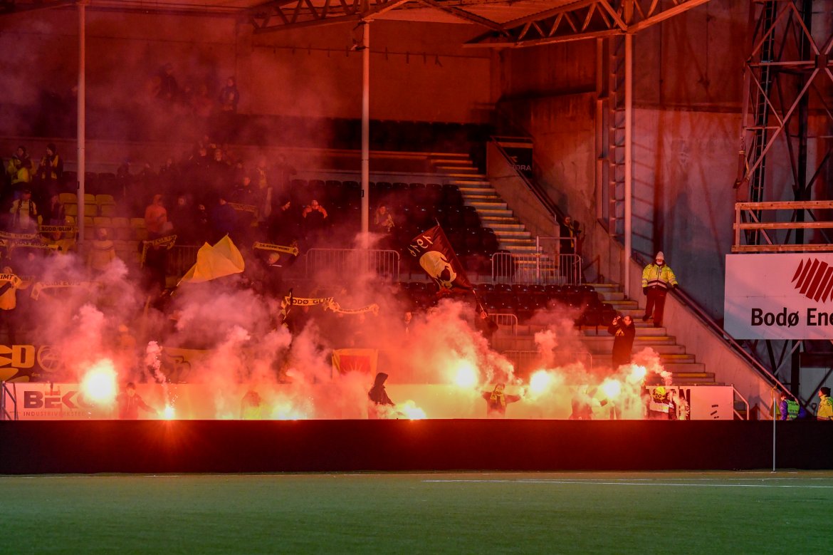J-feltet skapte stemning på Aspmyra mot Stabæk.