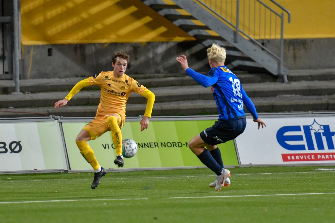 Håkon Evjen ble byttet innpå i andre omgang.