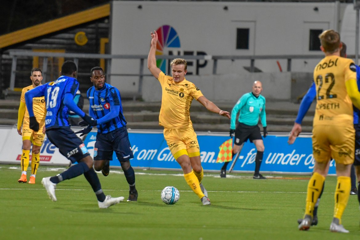Marius Lode i kampen mot Stabæk.