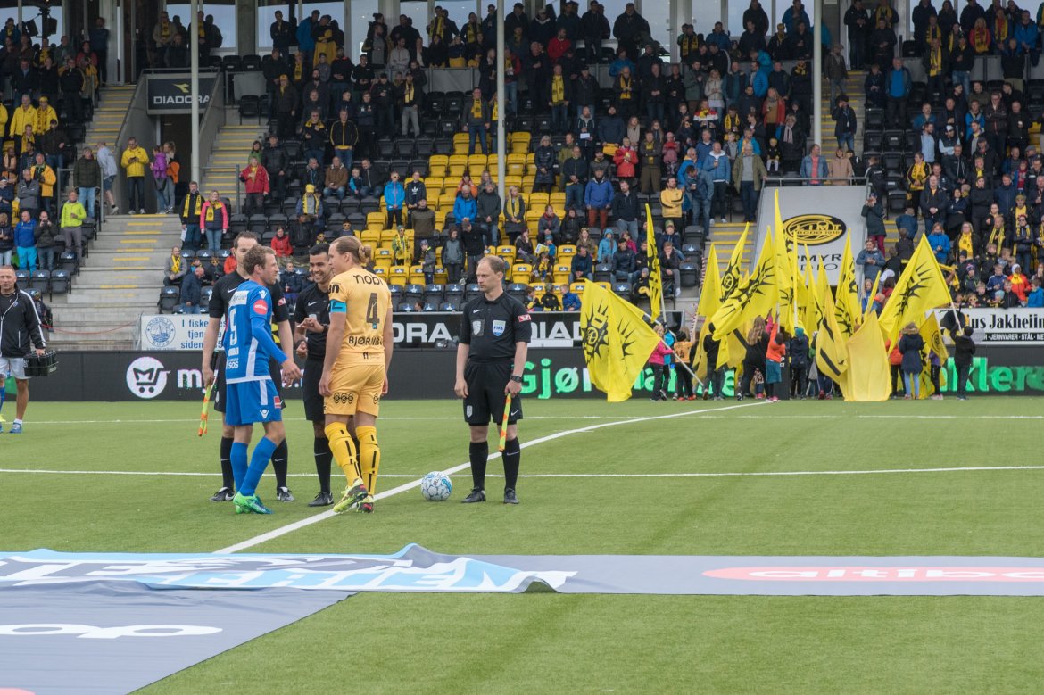 Klare til kamp. Bodø/Glimt - Sandefjord på Aspmyra.