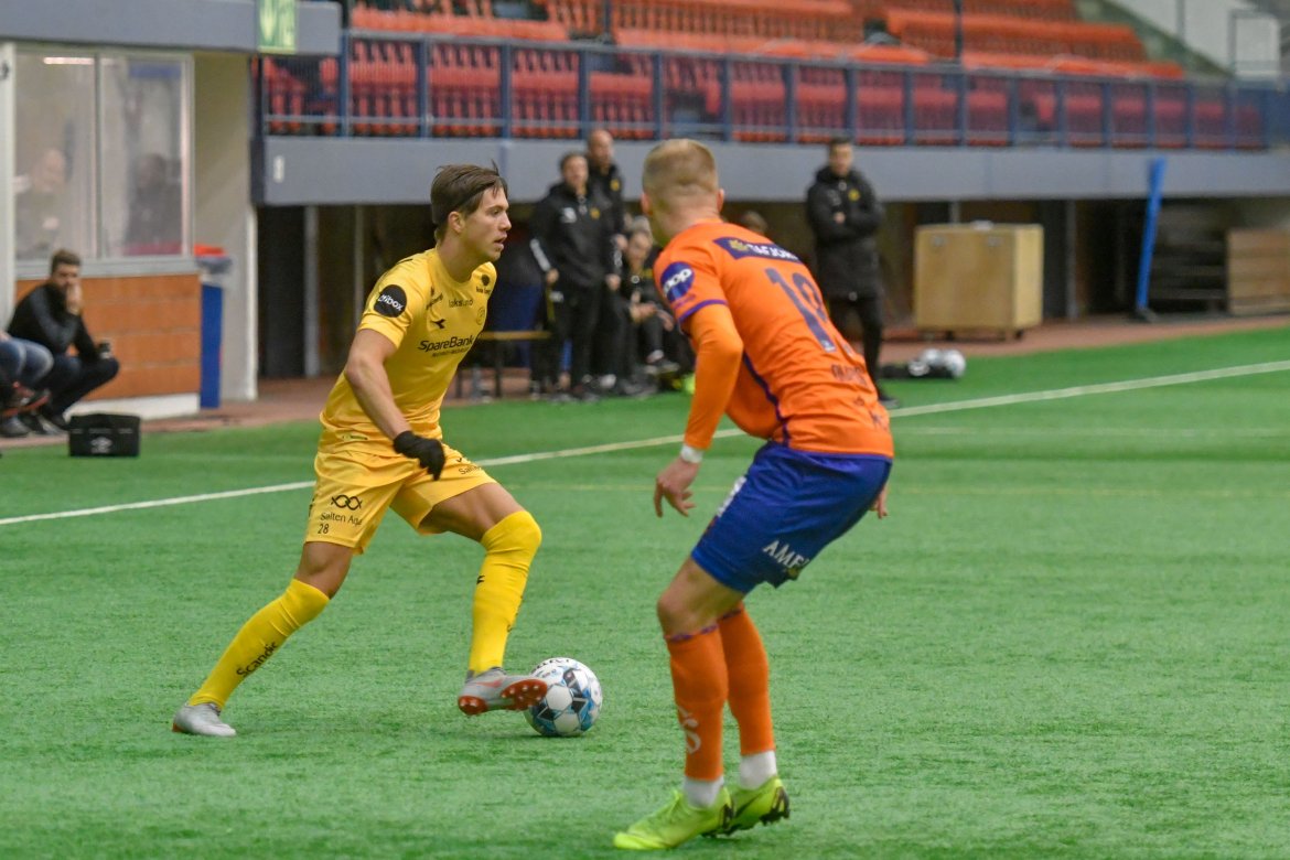 William Arne Hanssen under treningskampen i Nordlandshallen.