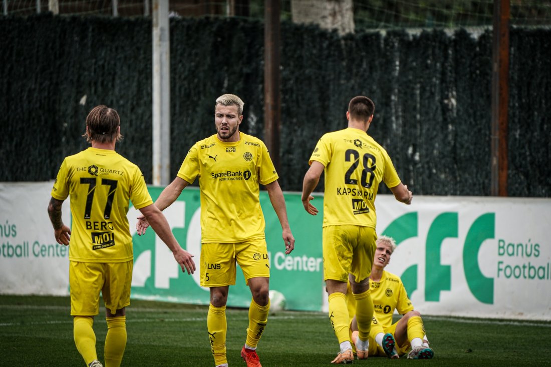 Glimt slo Malmø 4–0 på Banus Football Center i 2024. I år møter Glimt Fortuna Dusseldorf på samme bane.