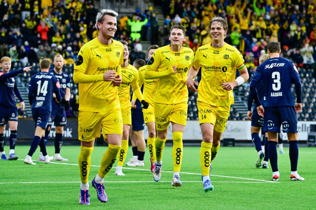 Bodø/Glimt slo KBK 4-0 på Aspmyra i Eliteserien 2024. Foto: Kent Even Grundstad.