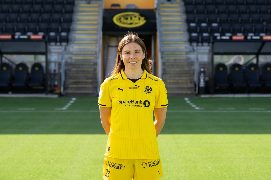 GULT: Myrseth kommer etter to år i danske Brøndby. Nå er hun spent på hverdagen i Bodø.