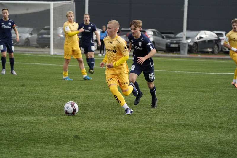 Teo Emanuel Hindenes Ingilæ i aksjon mot Rana FK tidligere i år. Foto: glimt.no
