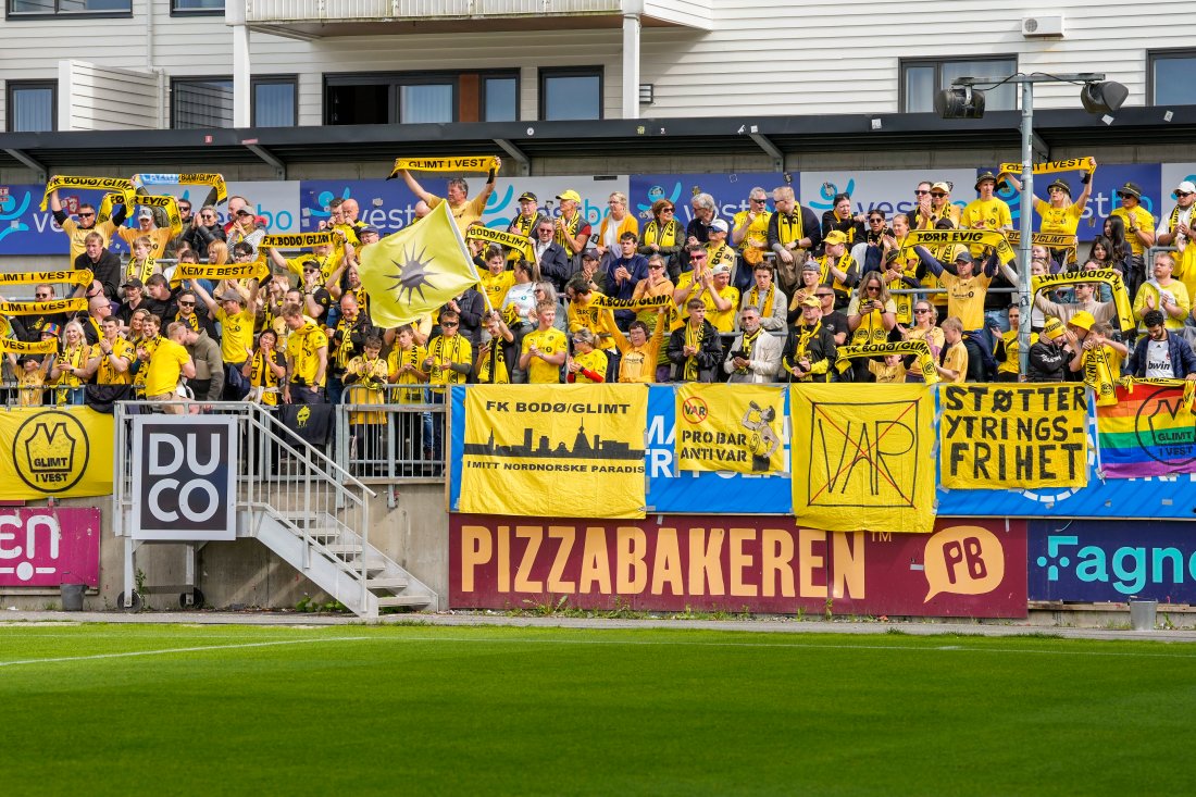 Glimts supporterfelt i Haugesund