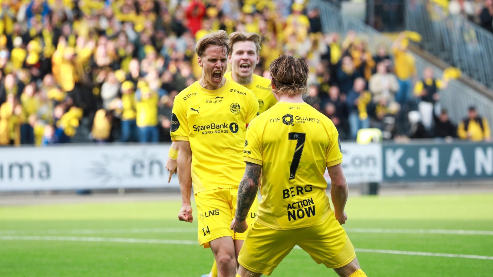 Ulrik Saltnes kunne slippe jubelen løs etter å ha scoret sitt 100. mål for Bodø/Glimt sist helg.