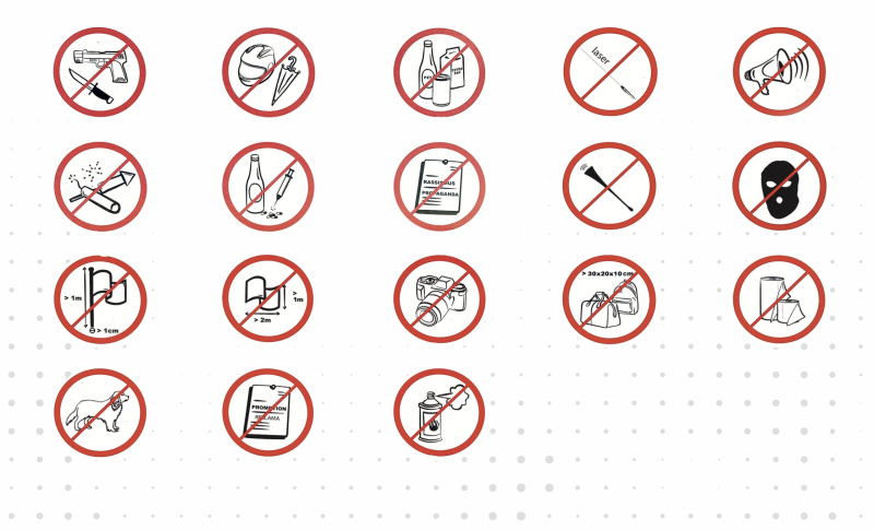 Forbudte gjenstander (punkt 5)